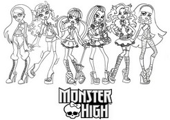 coloriage les monster high